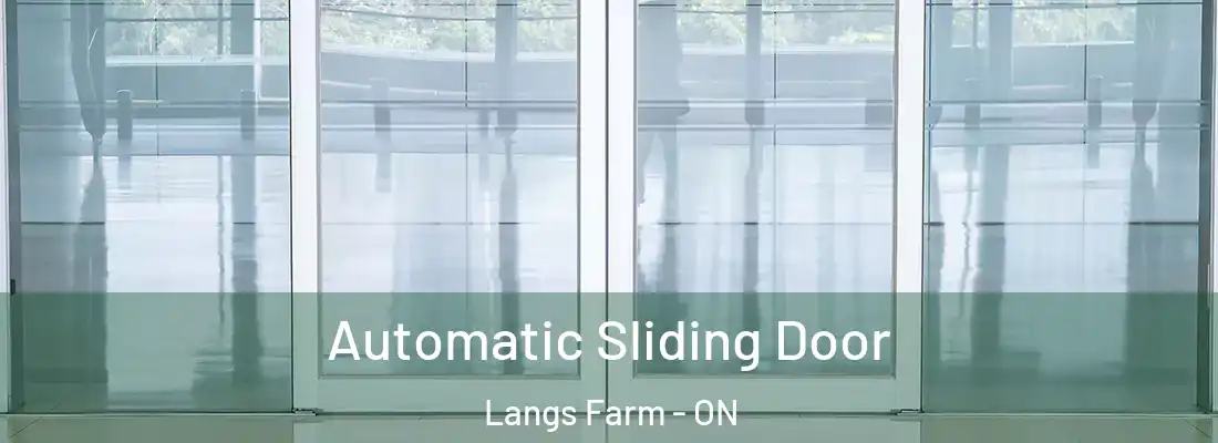  Automatic Sliding Door Langs Farm - ON