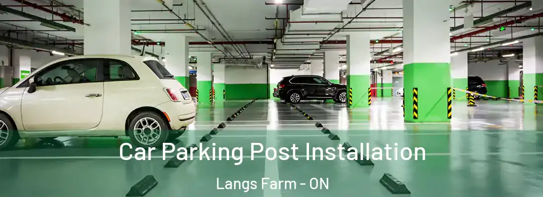  Car Parking Post Installation Langs Farm - ON