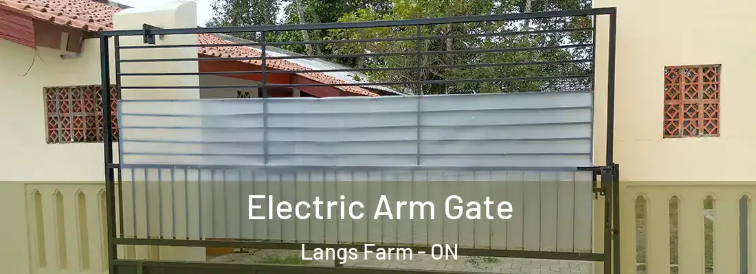  Electric Arm Gate Langs Farm - ON