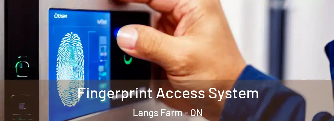  Fingerprint Access System Langs Farm - ON