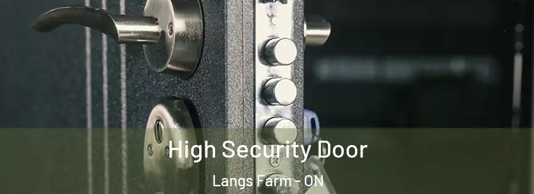  High Security Door Langs Farm - ON