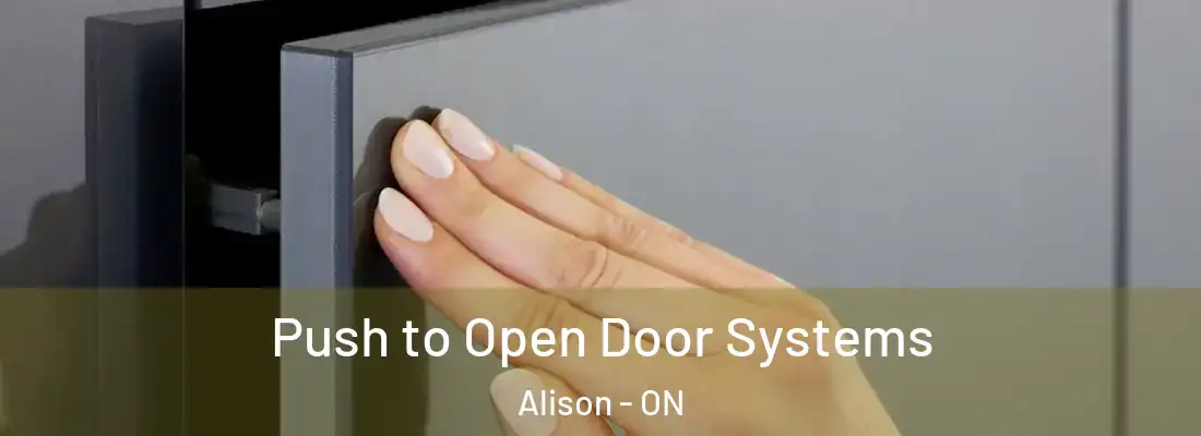  Push to Open Door Systems Alison - ON