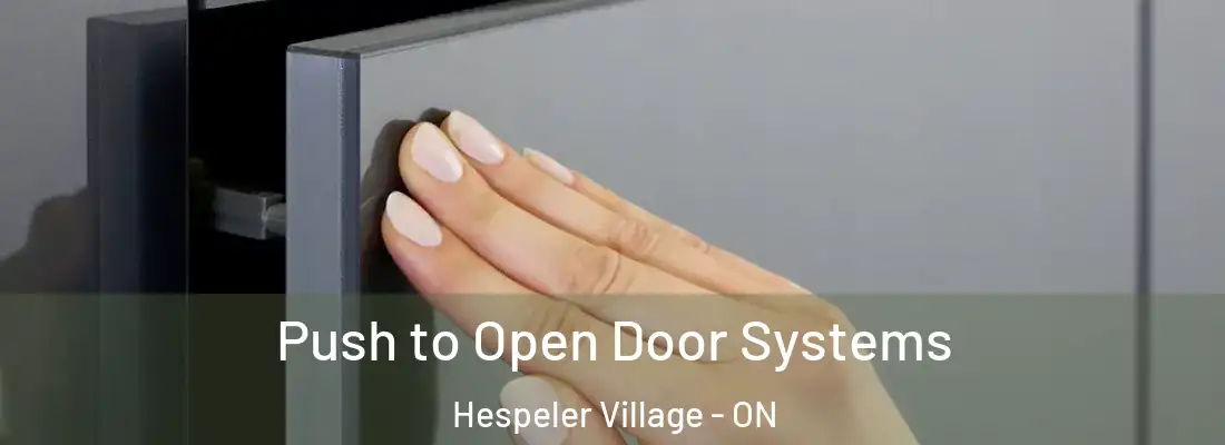  Push to Open Door Systems Hespeler Village - ON