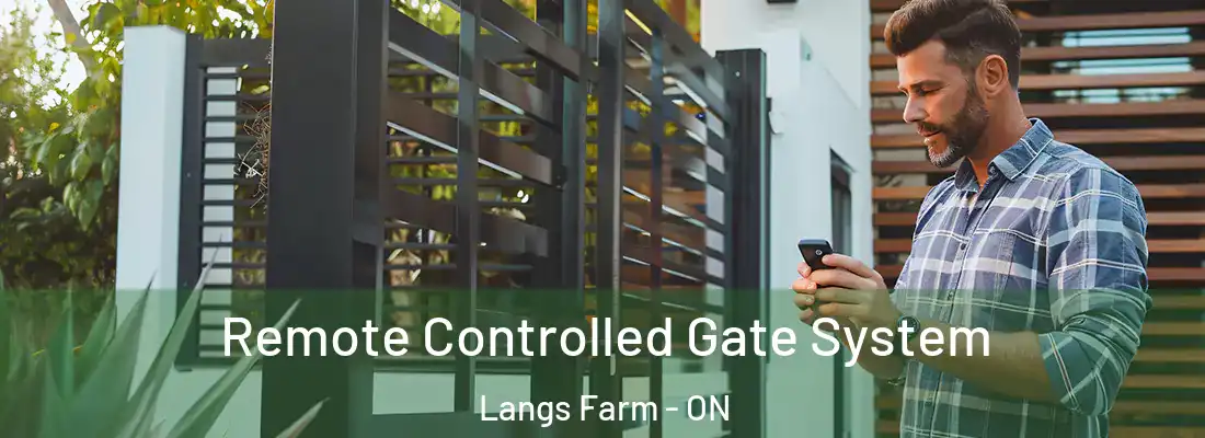 Remote Controlled Gate System Langs Farm - ON