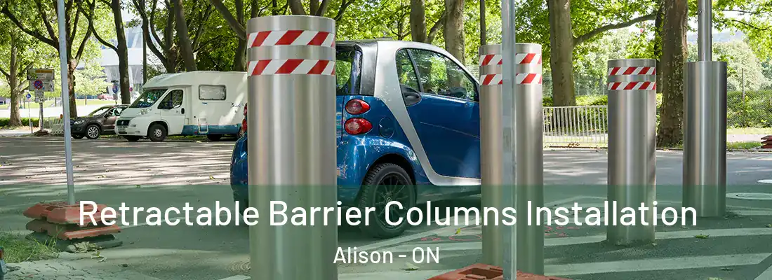  Retractable Barrier Columns Installation Alison - ON