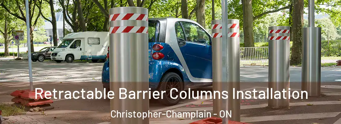  Retractable Barrier Columns Installation Christopher-Champlain - ON