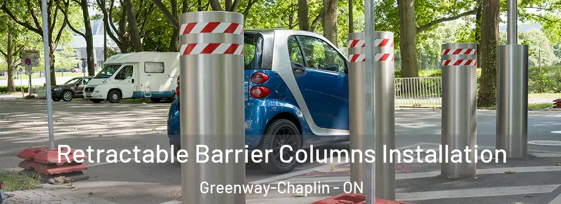  Retractable Barrier Columns Installation Greenway-Chaplin - ON