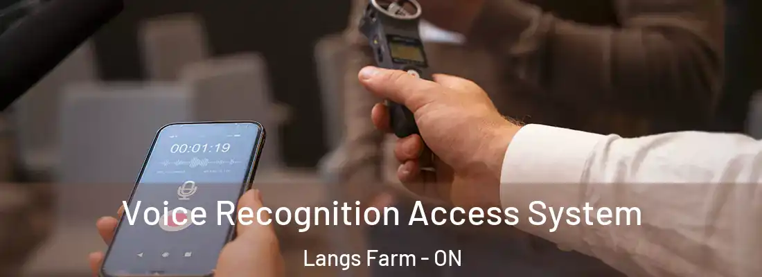  Voice Recognition Access System Langs Farm - ON